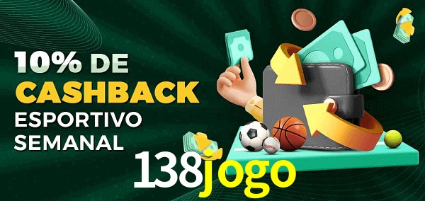 10% de bônus de cashback na 138jogo